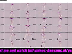 सेक्सी किशोर नृत्य-नीचे कैमरा कोण 3 डी हेनतई