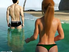 Deliverance: Wild stepsister lil healp Topless on a Private Beach - Episode 50