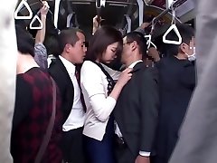 Yuu Shinoda, Yuka Kojima, ASUKA 2, Yuna Shiratori in Frustrated Housewife on the Bus 1 part 4