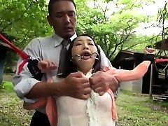 Asian milf BDSM anal handballing and bukkake