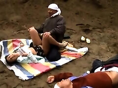 al aire libre, mamada con exhibicionista pareja va hardcore