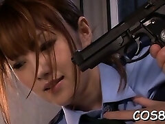 Coarse cosplay in gang scenes