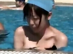 Swimsuits Dissolve Public Pool ENF CMNF Chinese