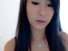 Cutest Asian Webcam Chick Striptease
