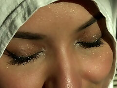 Mind-blowing Eyes White Hijab Arab Girl