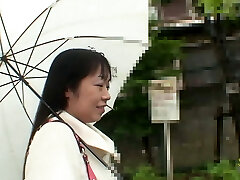 Sloppy creampie for the Asian milf who loves toys and penetrating