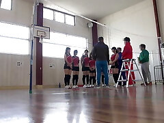 A certain women's school volleyball club in Tokyo is holding a training camp! The coaches are having all the sex they want Four