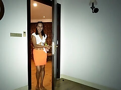 Thai MILF wife husband foot sex massage