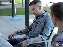Scott Finn is eager to blow off dangled twink Danny Gunn