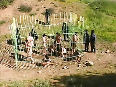 Sexy redhead takes a enormous hard cock outdoor