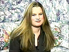 Retro slut gets nude in solo masturbation scene and displays off her sexy ass and innate tits
