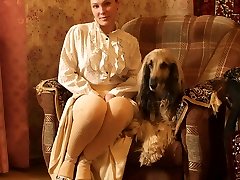 The lady with the mutt