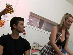 Blonde Big Tis Milf get fucked hard in Slit and Ass