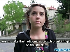 PublicAgent Yam-sized tits student fucked in a park