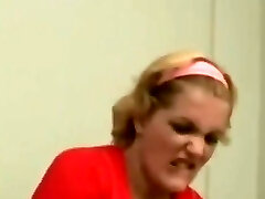 Gigantic ugly lesbian facesits skinny girl