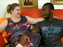 Talkative gross fat mega-bitch Charlly wins a black cock for a blowjob