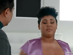 Masseur Sneaks A Glory Hole Pussy Snack / Brazzers