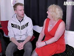 AMATEUREURO - Hot Grandmother Offers Free Rent And Her Pussy