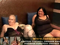 Euro public swinger gang-boink