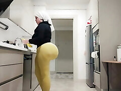 my big booty stepmom caught me watching at her ass