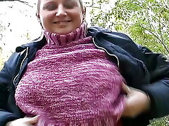 Sexy German BBW gets her pucker strewn with cum in POV