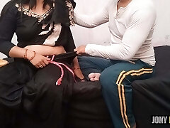 Punjabi Stepmom fucked in the booty by her son when both are alone at home desi kaand