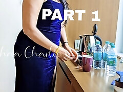 Desi Indian hot wifey Aishaa taunting lover while Bathing And recorded Part 1