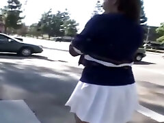 Large booty teen cheerleader