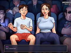 Summertime Saga - Horny Sister-in-law with Yam-sized Boobs Makes Her Stepbrother Play with Her Pussy in Cinema - #31