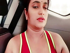 Desi Girl Mate Risky Fuck-a-thon in Car. Sucked Fucked Hanjob Cumshot in Public