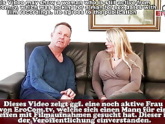 German chubby light-haired Wife sharing at threesome mmf amateur casting