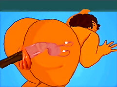 Inside view of big black cock ebony fuck