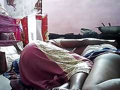 Indian wife kissing donk husband