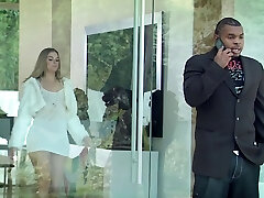 A black cock addicted white girls gets some xxl ebony wood in her pussy