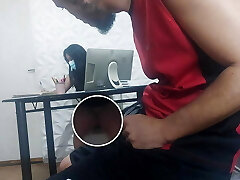 naughty assistant without panties!