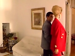 Insatiable and delicious brunette babe with huge boobies