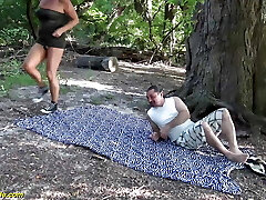 ugly mature outdoor romped