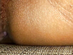 Huge Dildo Inserted in Ebony Tight Asian Pussy