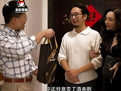 Hot Asian Wives exchange their Spouse - Swinger blowjob from Teacher of Magic