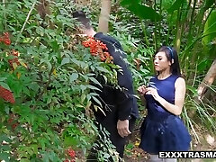 Tiny Asian Stepdaughter Checks Out Massive Daddys Cock