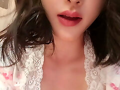 Flawless porcelain skin Asian Tutu praying you to fuck her