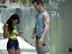 Charming Asian babe Lulu Chu gets facial after nasty pussy pounding