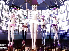 MMD Badkiz - Come Closer Fabulous Kpop Dance Ahri Akali Seraphine Kaisa Evelynn League Of Legends KDA