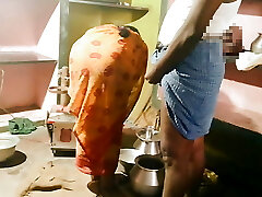 desi - A husband who has hookup while his wife is doing housework