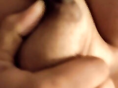 Real indian Desi girls self masterbating sexy boobs press rock hard and fingering in pussy in Summer