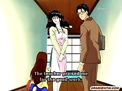 Roped hentai mom hard-core gangbang by bandits