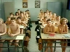My naked schoolteacher in classroom