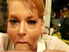 Mother Catches Step Son Tugging Off With Her Dirty Socks Gives Him a Cream Pie