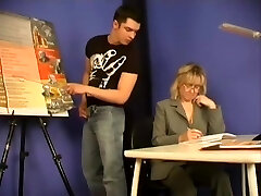 Russian Mature Orgy With Her Young Guy At Class