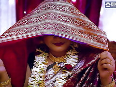 Big Boobs Desi Newly Married Virgin Wifey Very First Night with Her Husband and Creampie Full Movie